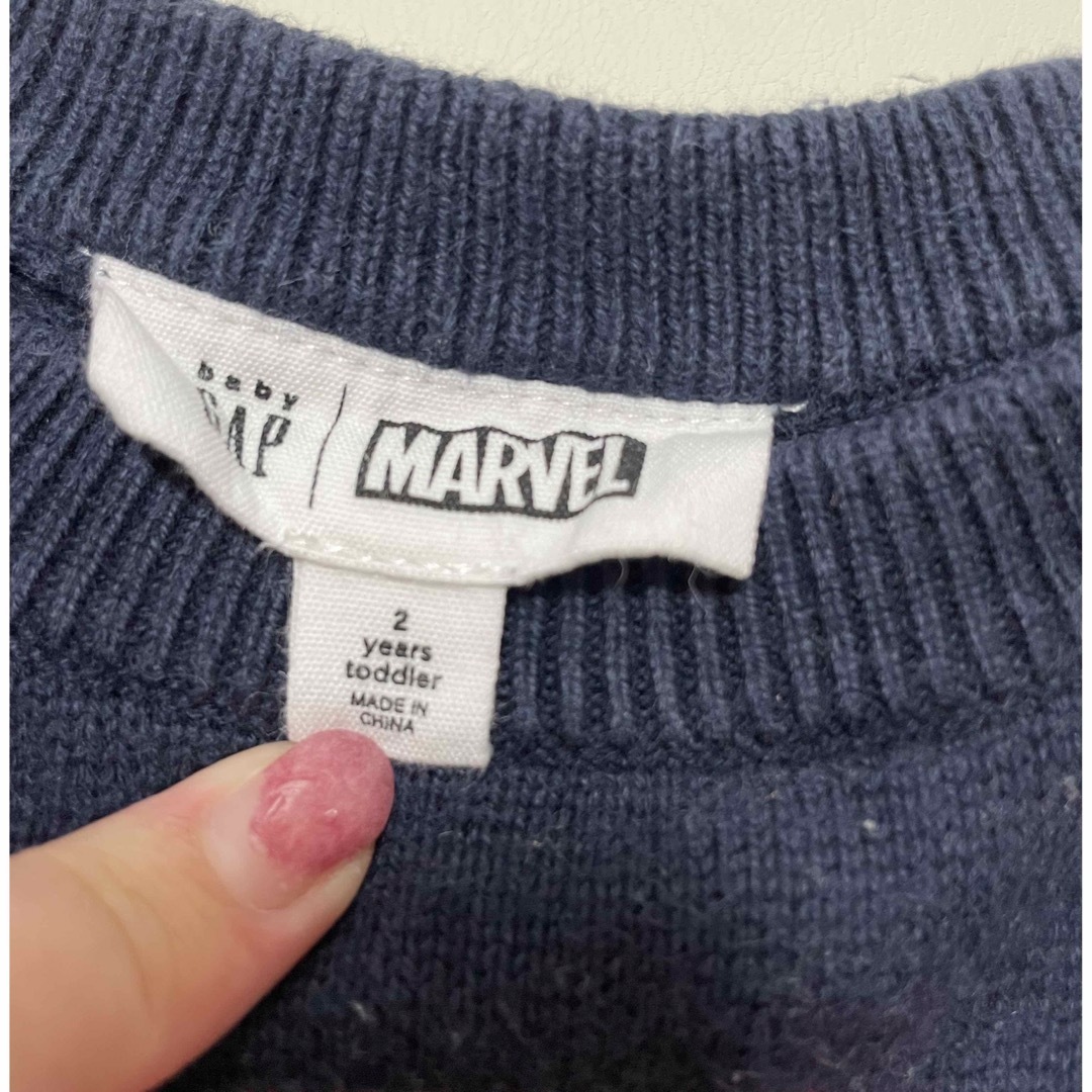 GAP Kids(ギャップキッズ)のGAP marvel ニット　キッズ キッズ/ベビー/マタニティのキッズ服男の子用(90cm~)(ニット)の商品写真