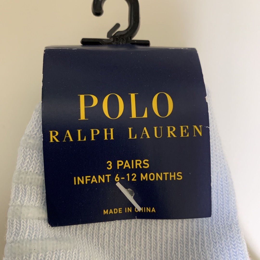 Ralph Lauren(ラルフローレン)のラルフローレン　ベビー　靴下 3足セット！6-12months キッズ/ベビー/マタニティのこども用ファッション小物(靴下/タイツ)の商品写真