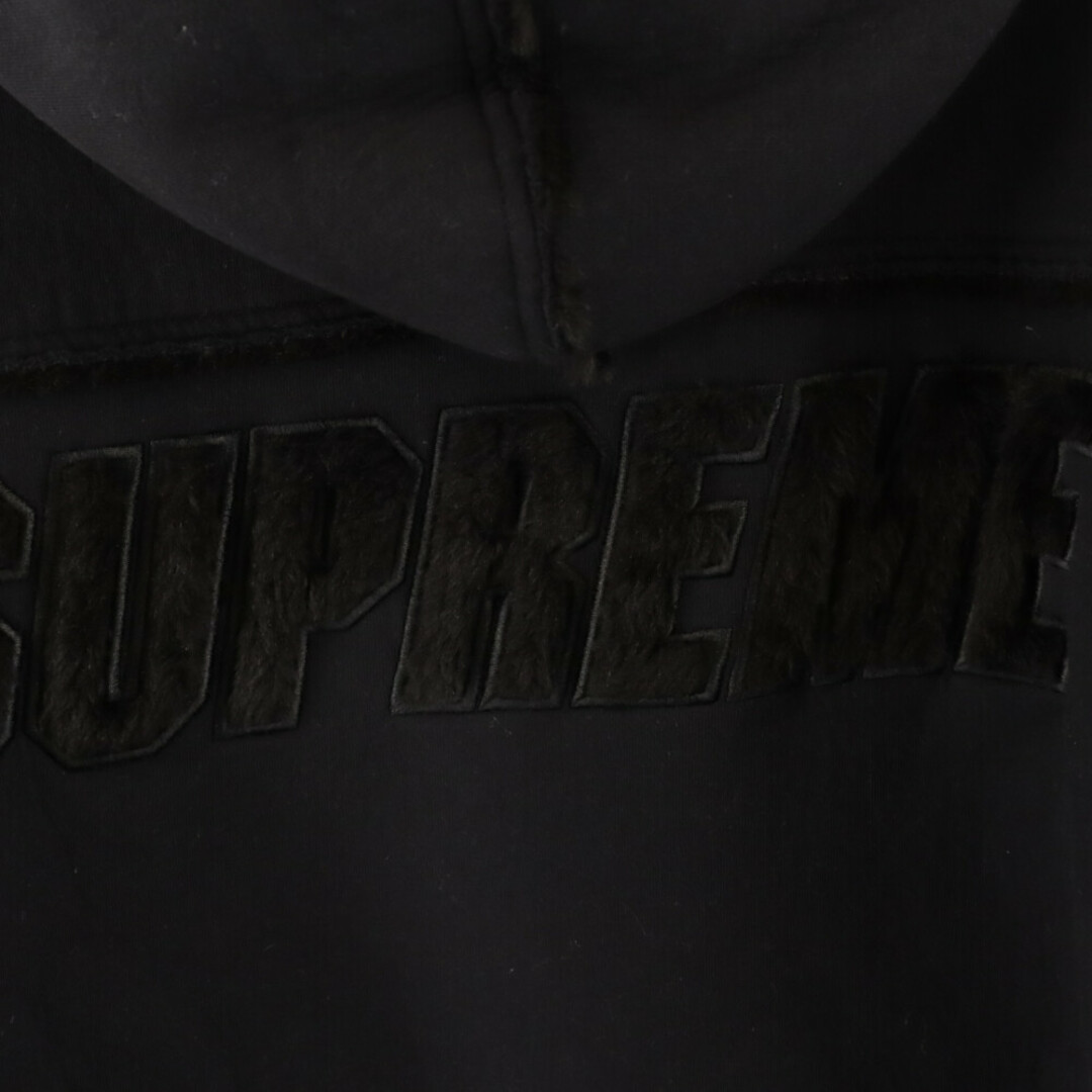 SUPREME シュプリーム 21AW Faux Shearling Hooded Jacket フェイク シーリング フーディージャケット ブラック