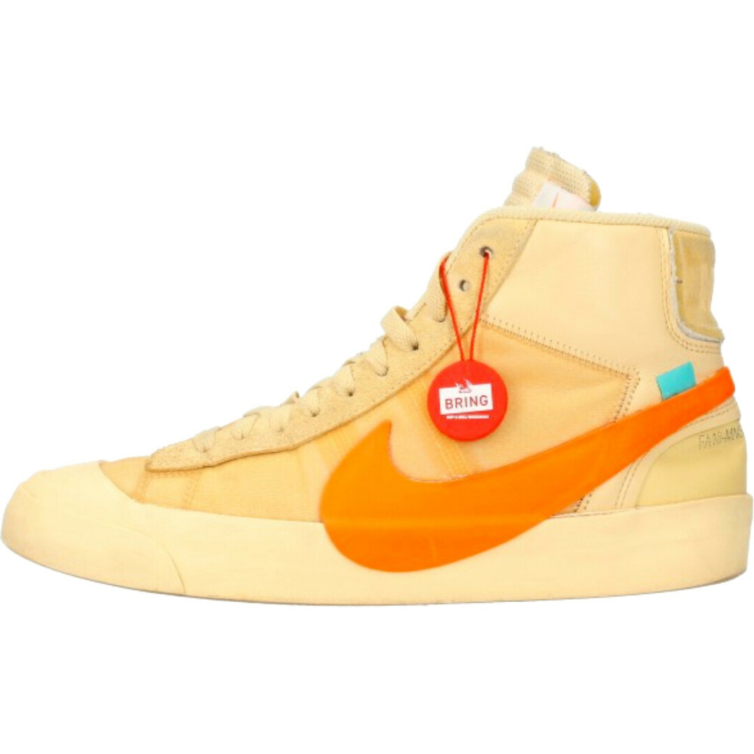 NIKE ナイキ ×OFF-WHITE THE 10 BLAZER MID All Hallows Eve オフホワイト ブレーザーミッド  オールハロウズイヴ ミドルカットスニーカー ベージュ US9.5/27.5cm AA3832-700 | フリマアプリ ラクマ