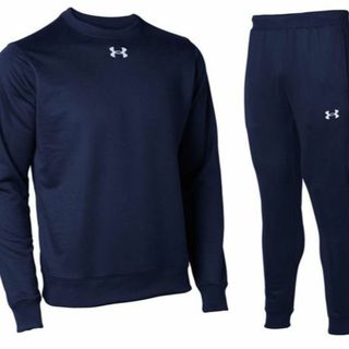 アンダーアーマー(UNDER ARMOUR)のアンダーアーマー スウェット上下 裏毛 XXLサイズ ネイビー(スウェット)