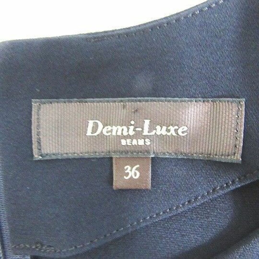 Demi-Luxe BEAMS(デミルクスビームス)のDemi-Luxe BEAMS ワンピース 膝丈 ノースリーブ ストレッチ 36 レディースのワンピース(ひざ丈ワンピース)の商品写真