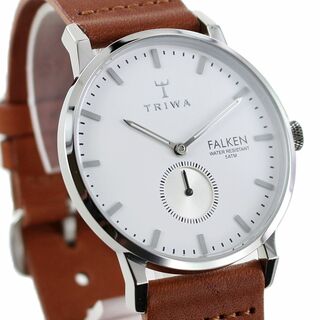 トリワ(TRIWA)のトリワ 時計 メンズ レディース ユニセックス 腕時計 ファルケン スモセコ ブラウン レザー シルバー FAST103-CL010212(腕時計(アナログ))