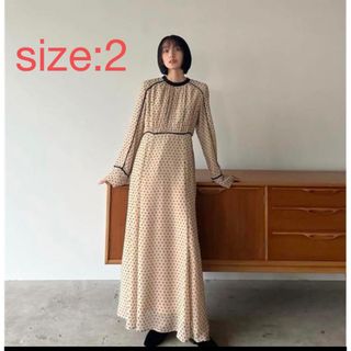 クラネ(CLANE)のCLANE DOT CUT JAQUARD ONE PIECE(ロングワンピース/マキシワンピース)