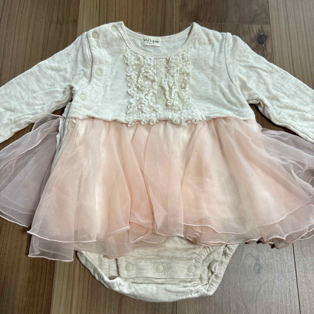 kid’s zoo(キッズズー)のベビー服　女の子　長袖ロンパース　80 まとめ売り キッズ/ベビー/マタニティのベビー服(~85cm)(ロンパース)の商品写真