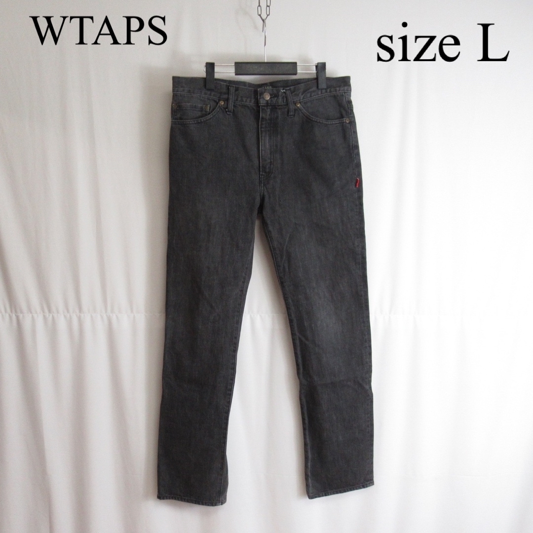 WTAPS ワイド テーパード ブラック デニム パンツ ジーンズ L グレー