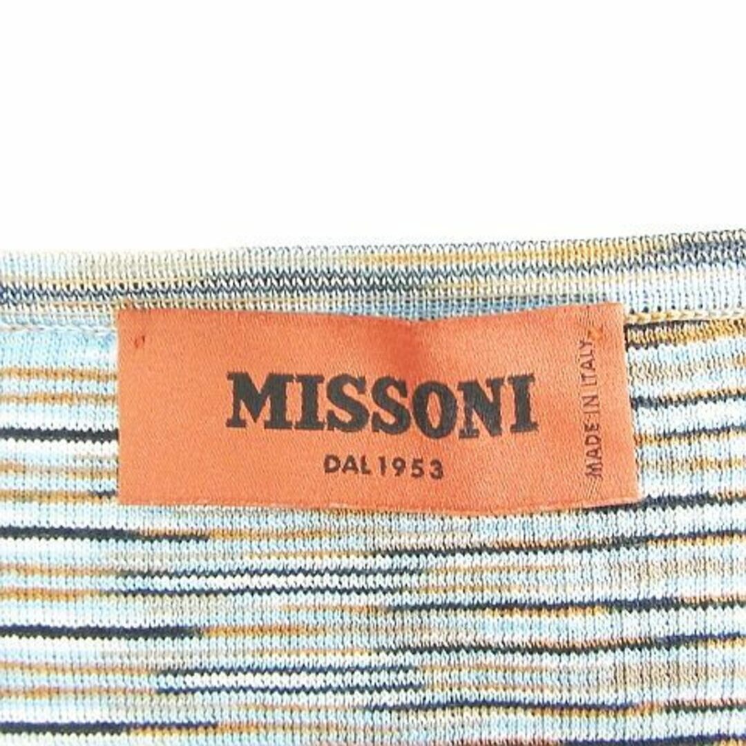 MISSONI(ミッソーニ)のMISSONI ニット プルオーバー 半袖 コットン 総柄 40 マルチカラー レディースのトップス(ニット/セーター)の商品写真