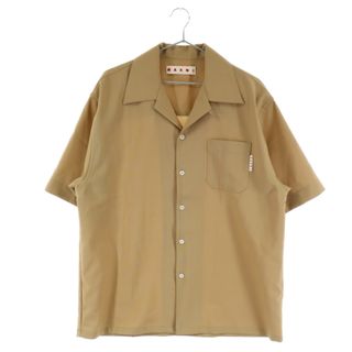 MARNI マルニ 長袖Ｔシャツ アパレル バイカラー ロゴ タグ アパレル トップス 服 46 ベージュ ブラウン 茶  毛   メンズ 美品【品】