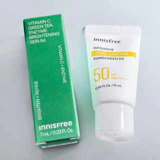 イニスフリー(Innisfree)の【新品未開封】イニスフリー 美容液 日焼け止め サンプルセット(サンプル/トライアルキット)