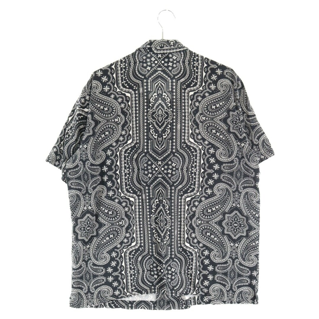 KITH キス 20SS Summer Camp Collar Bandana Shirt バンダナシャツペイズリー柄 総柄 半袖シャツブラック KH3754