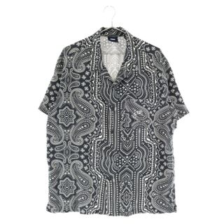 KITH キス 20SS Summer Camp Collar Bandana Shirt バンダナシャツペイズリー柄 総柄 半袖シャツブラック KH3754