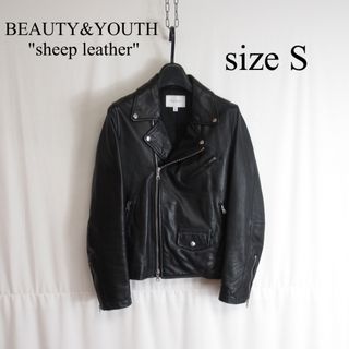 BEAUTY&YOUTH UNITED ARROWS - BEAUTY&YOUTH 羊革 レザー ダブル