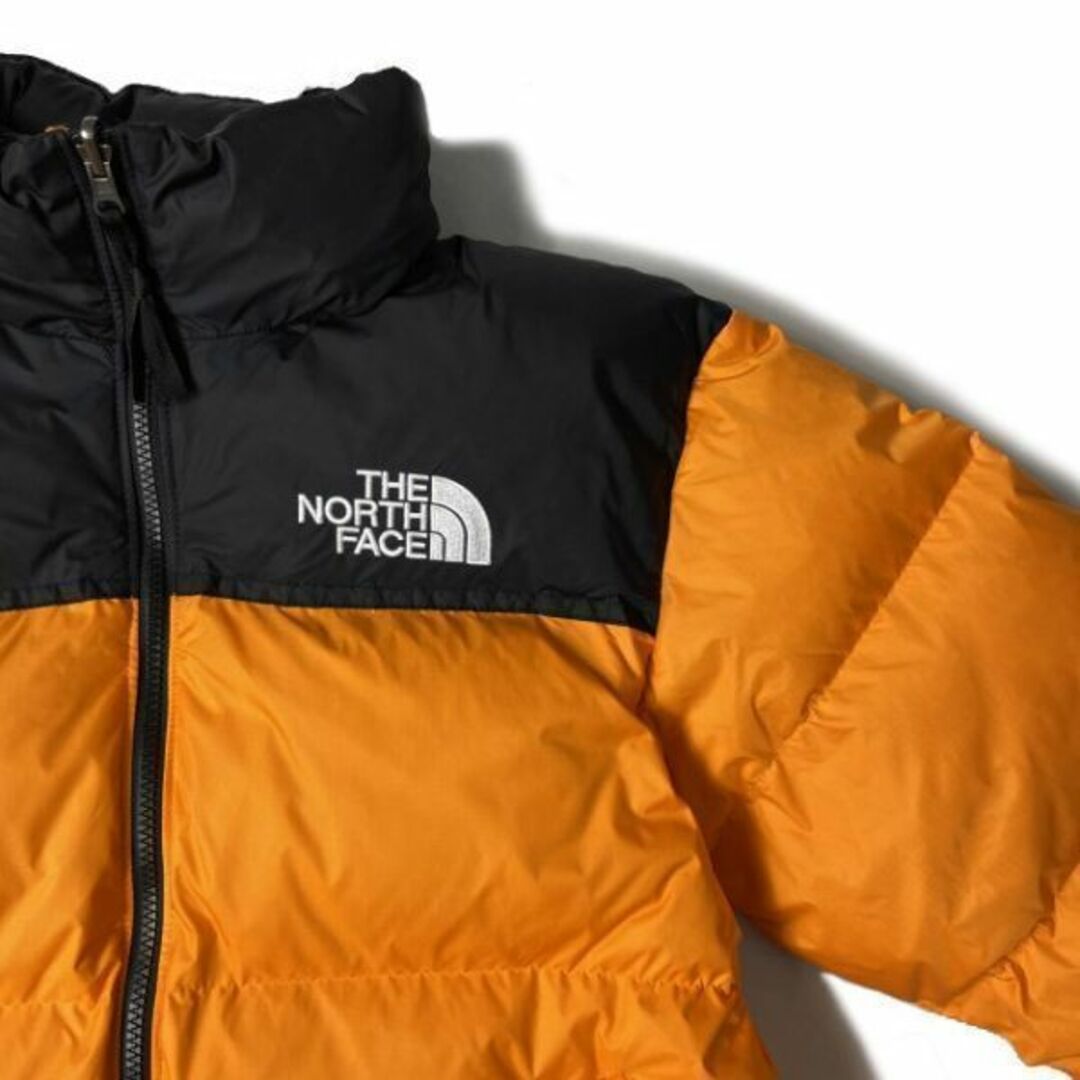 ノースフェイス ダウンジャケット ヌプシ US限定(XL)オレンジ 190122