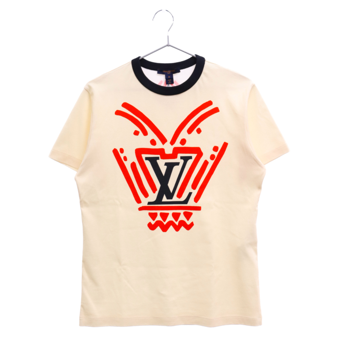 LOUIS VUITTON ルイヴィトン 20AW LVロゴプリント半袖Tシャツ RW202W YGC FJTS15 レディース イエロー