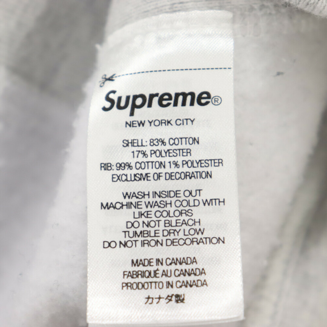 SUPREME シュプリーム 23SS Worldwide Hooded Sweatshirt ワールドワイド フーデッド スウェットシャツ グレー プルオーバーフーディー パーカー