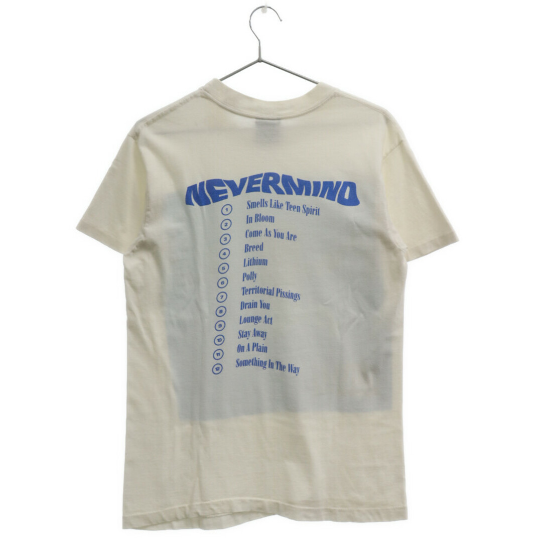 VINTAGE ヴィンテージ 90s NIRVANA NEVERMIND TEE ニルヴァーナ ネバーマインド フォトプリント半袖Tシャツ  ホワイト/ブルー