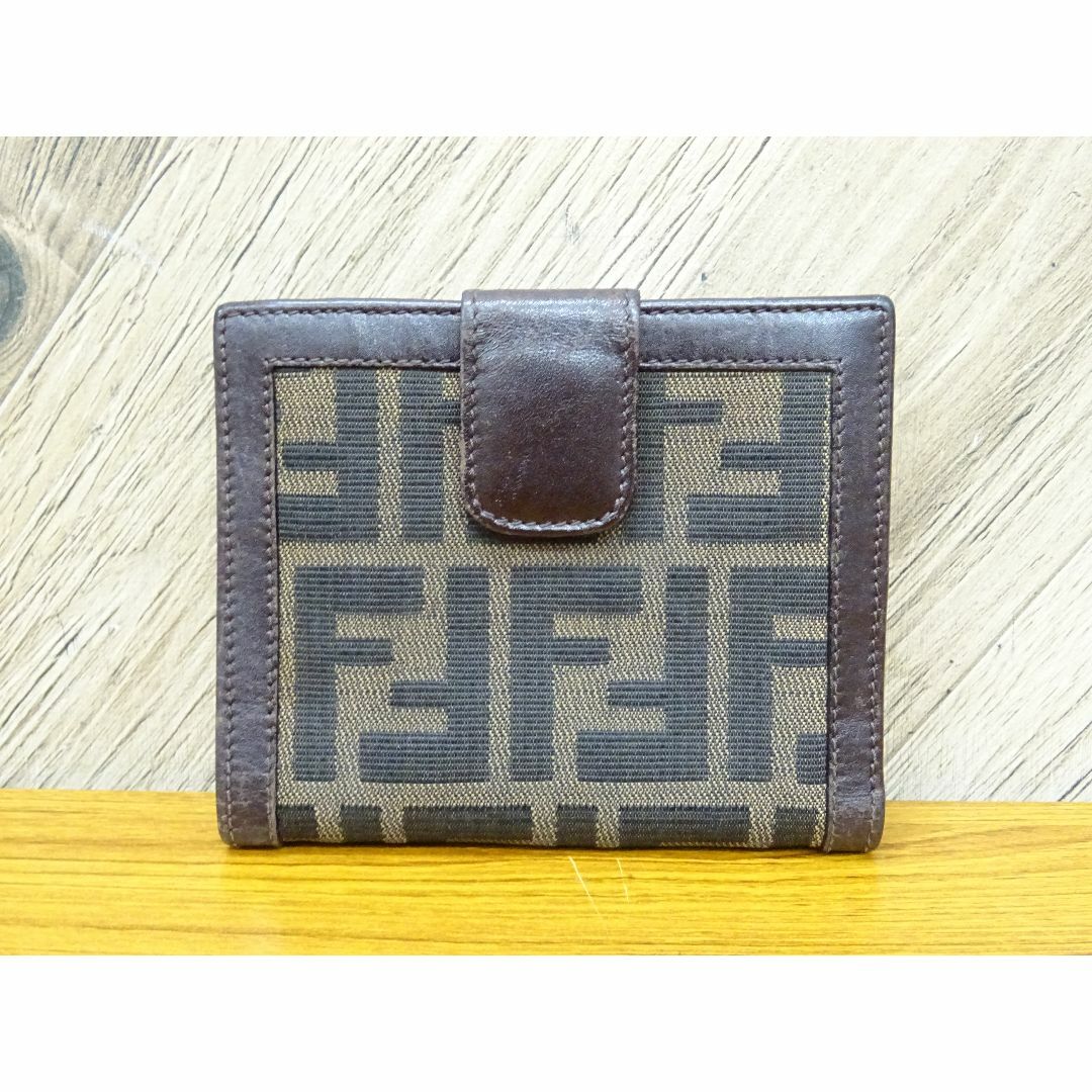 FENDI(フェンディ)のK天014/ FENDI ズッカ キャンバス レザー 財布  メンズのファッション小物(折り財布)の商品写真