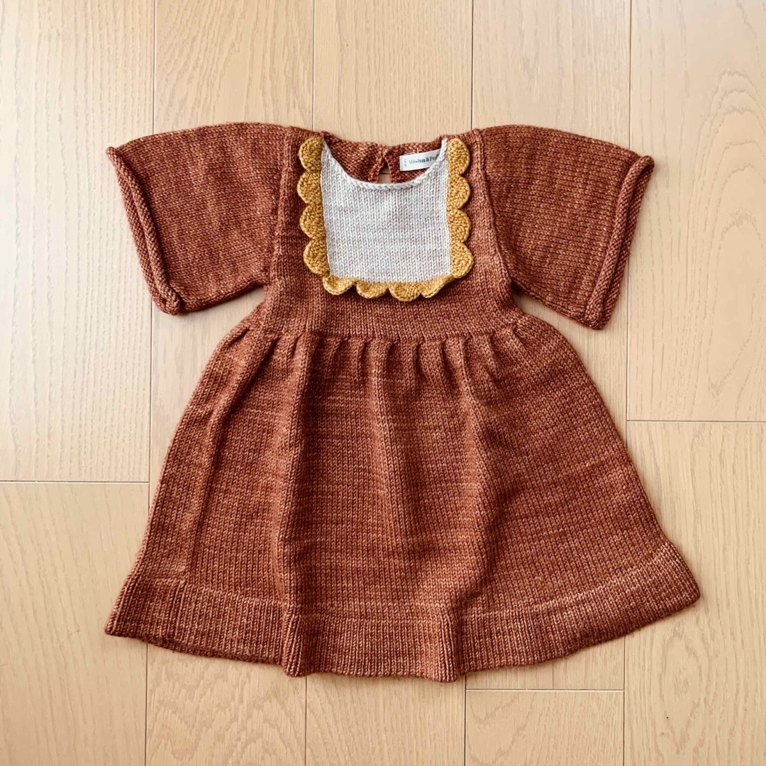 Misha and Puff Scallop Bib Dress 2-3Y