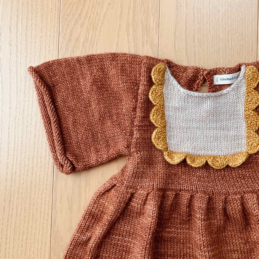 Misha and Puff Scallop Bib Dress 2-3Y