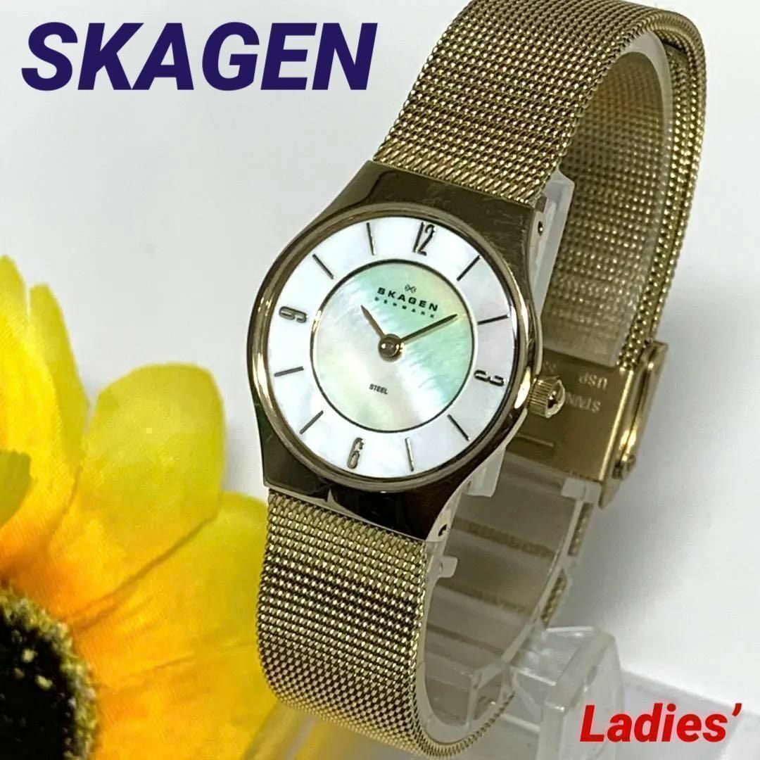 SKAGEN(スカーゲン)の944 SKAGEN スカーゲン レディース 腕時計 電池交換済 クオーツ式 レディースのファッション小物(腕時計)の商品写真