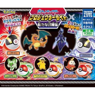 タカラトミーアーツ(T-ARTS)の5種フルセット ポケモン プロジェクターライト 新たな冒険編(その他)