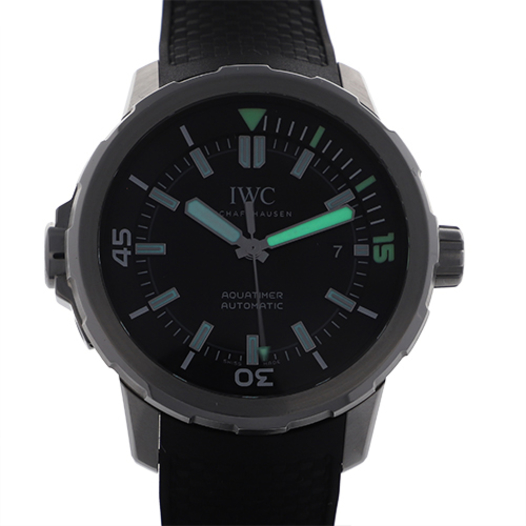 【114443】IWC インターナショナルウォッチカンパニー  IW329001 アクアタイマー ブラックダイヤル SS/ラバー 自動巻き ギャランティーカード 当店オリジナルボックス 腕時計 時計 WATCH メンズ 男性 男 紳士