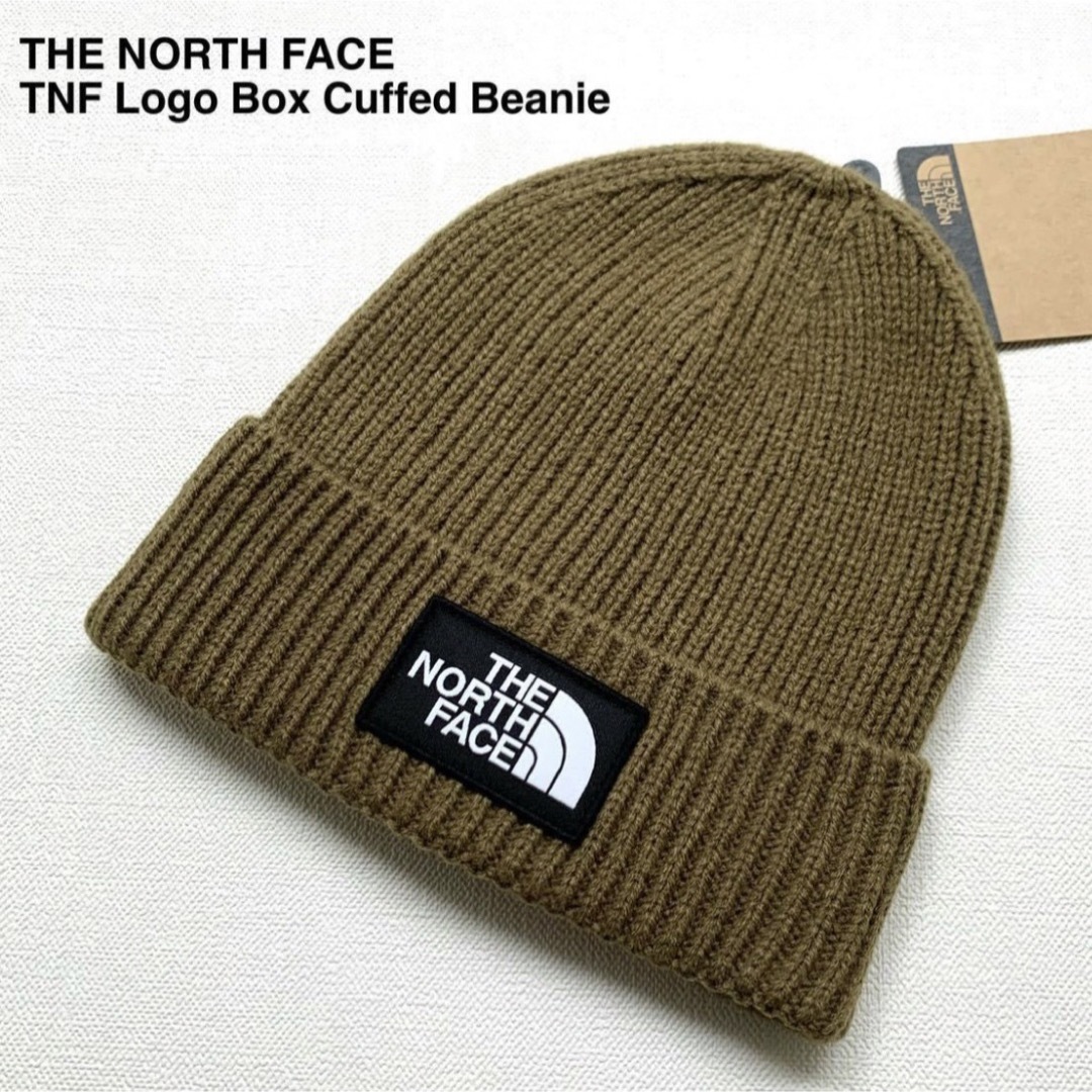 THE NORTH FACE(ザノースフェイス)のノースフェイス ニット帽 ビーニー キャップ カーキ メンズ レディース メンズの帽子(ニット帽/ビーニー)の商品写真