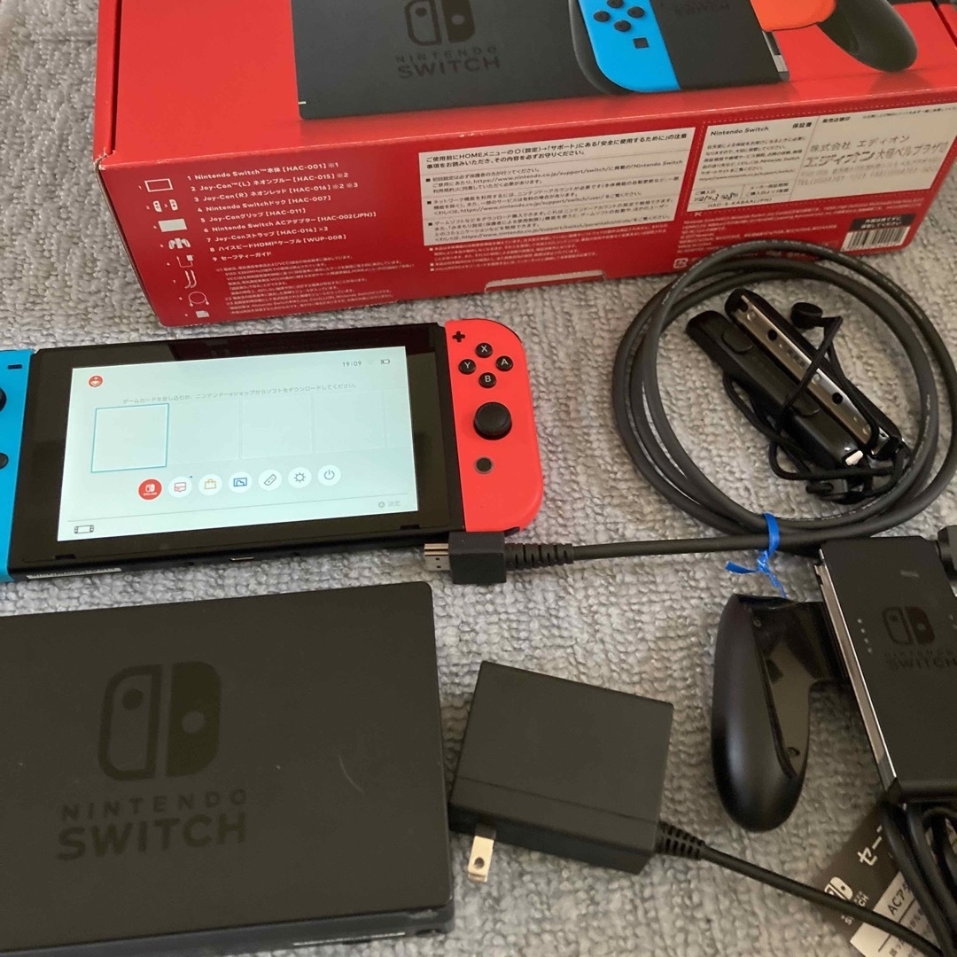 Nintendo Switch JOY-CON(L)(R)本体セット 動作品 - 携帯用ゲーム機本体