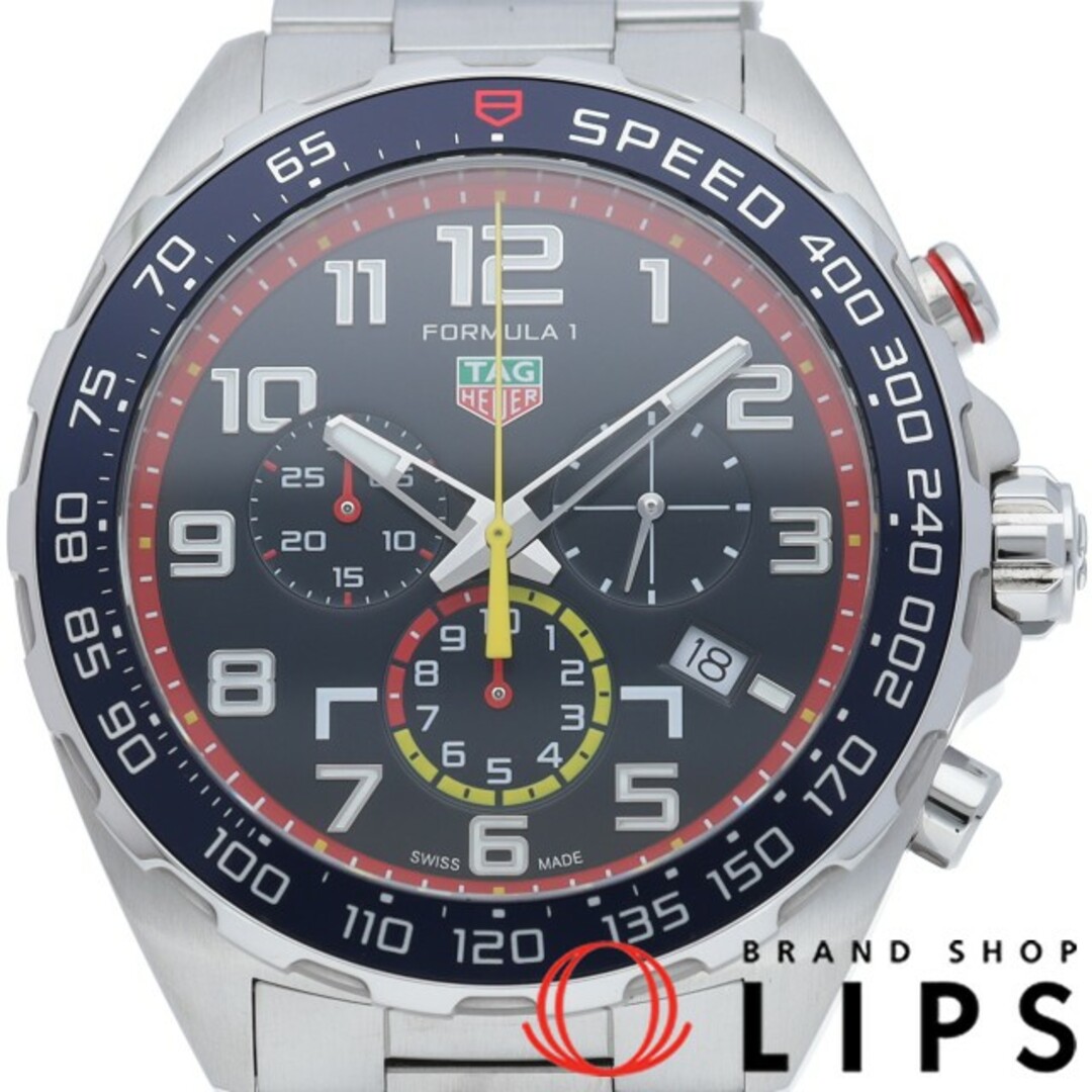 タグ・ホイヤー フォーミュラ 1 クロノグラフ レッドブル レーシング リミテッド Formula 1 Chronograph Red Bull Racing Limited Edition
 CAZ101AL.BA0842 箱 保証書 SS メンズ時計 ブルー 仕上げ済 美品