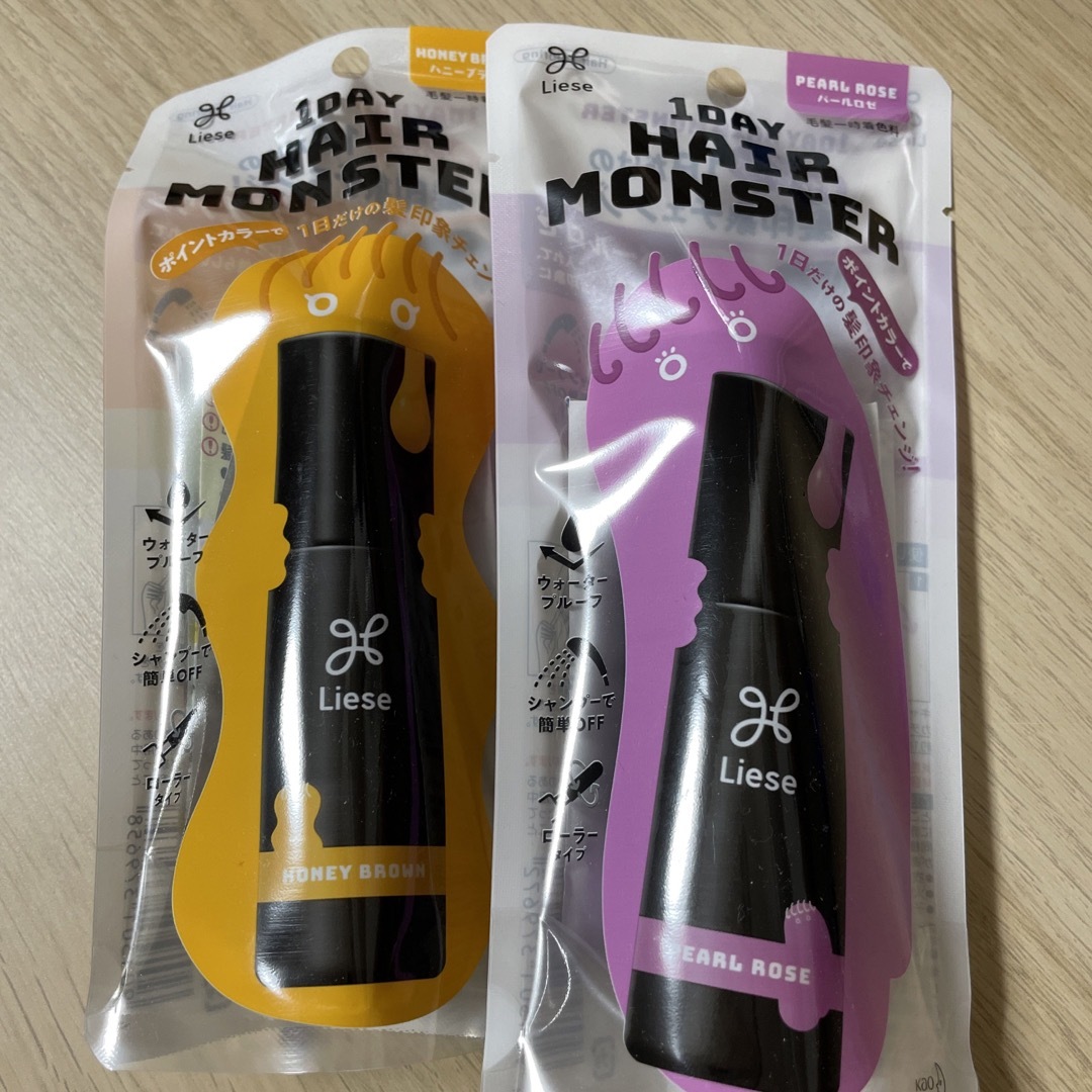 liese(リーゼ)の1DAY HAIR MONSTER 2個セット コスメ/美容のヘアケア/スタイリング(カラーリング剤)の商品写真