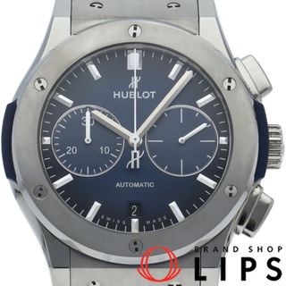 ウブロ(HUBLOT)のウブロ クラシック フュージョン クロノグラフ チタニウム 45mm ディープブルー 日本限定 Classic Fusion Chronograph Titanium Deep Blue Limited Edition 521.NX.6670.LR.JPN18 箱 保証書 チタン/ラバー メンズ時計 ブルー 美品 【中古】(その他)