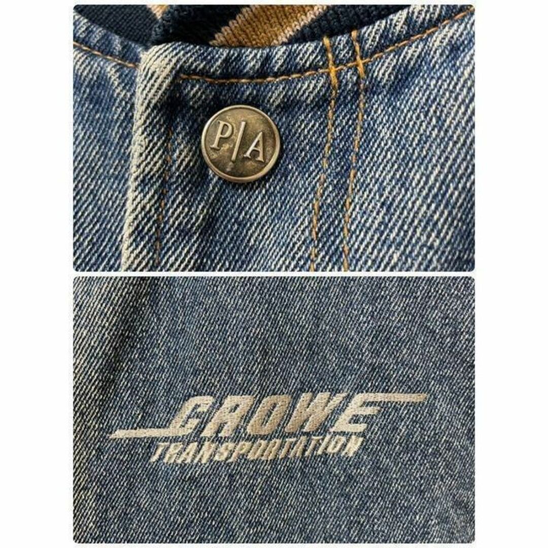 PORTAUTHORITY デニムスタジャン デニムジャケット 刺繍企業モノS