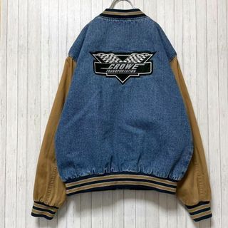 PORTAUTHORITY デニムスタジャン デニムジャケット 刺繍企業モノS