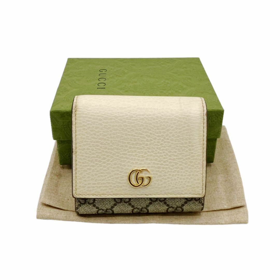 ⭐️良品⭐️ グッチ GGマーモント GGスプリーム 二つ折り財布-