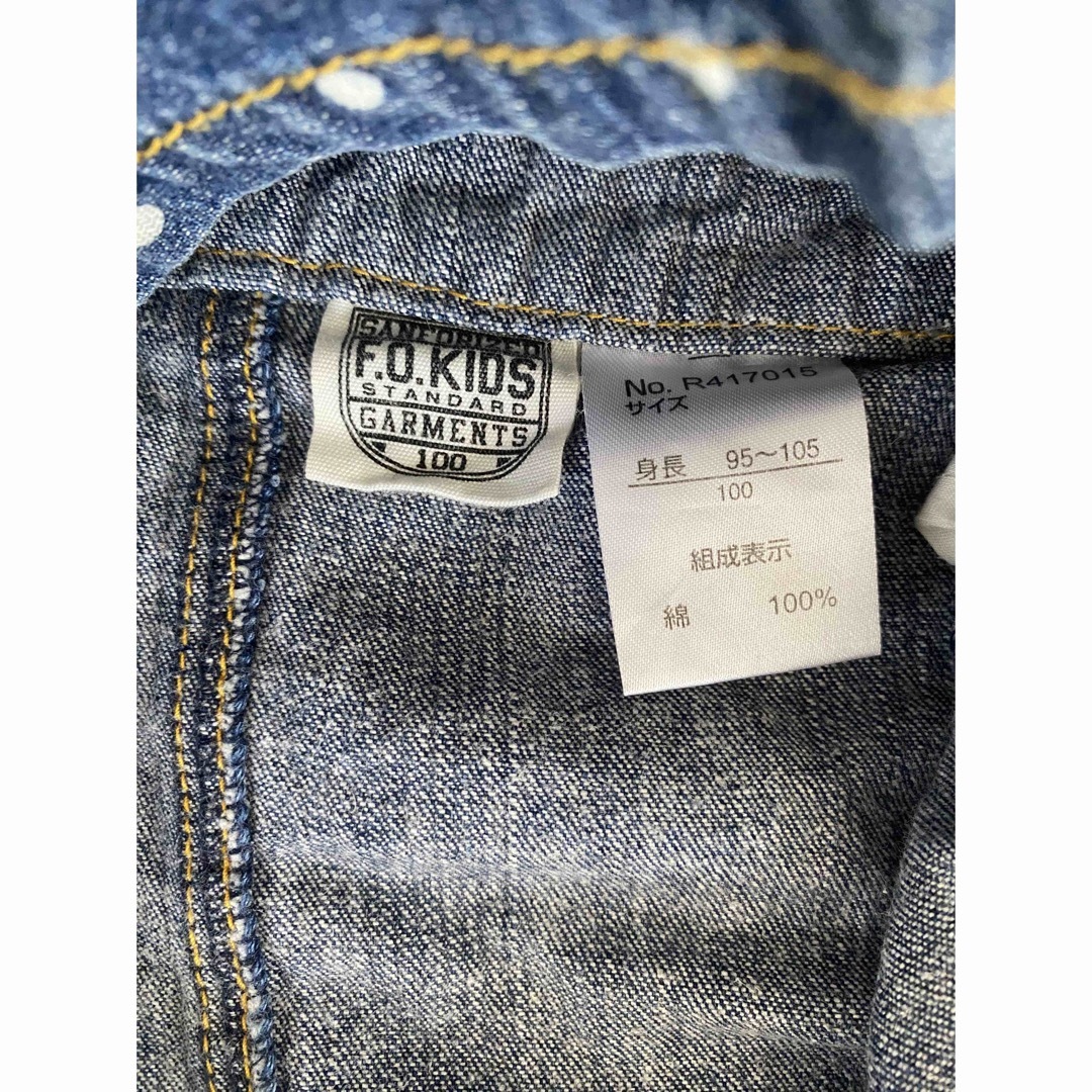 F.O.KIDS(エフオーキッズ)のジャンパースカート キッズ/ベビー/マタニティのキッズ服女の子用(90cm~)(スカート)の商品写真