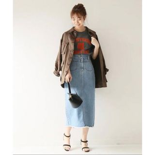 スピックアンドスパン(Spick & Span)のSpick and Span × Something デニムスカート(ロングスカート)