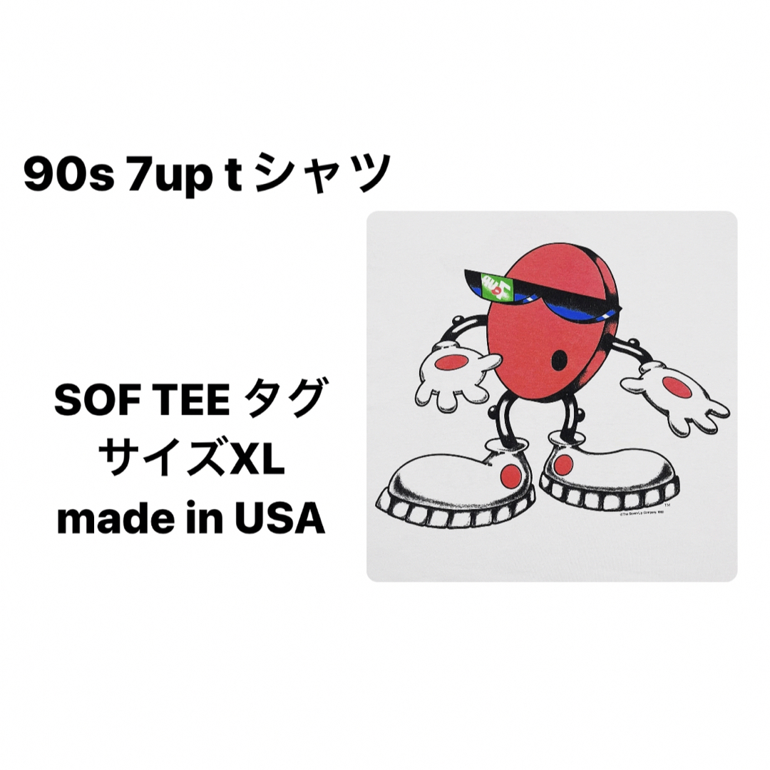 90s VINTAGE ヴィンテージ 企業 Tシャツ　7up ジュース　USA製 | フリマアプリ ラクマ