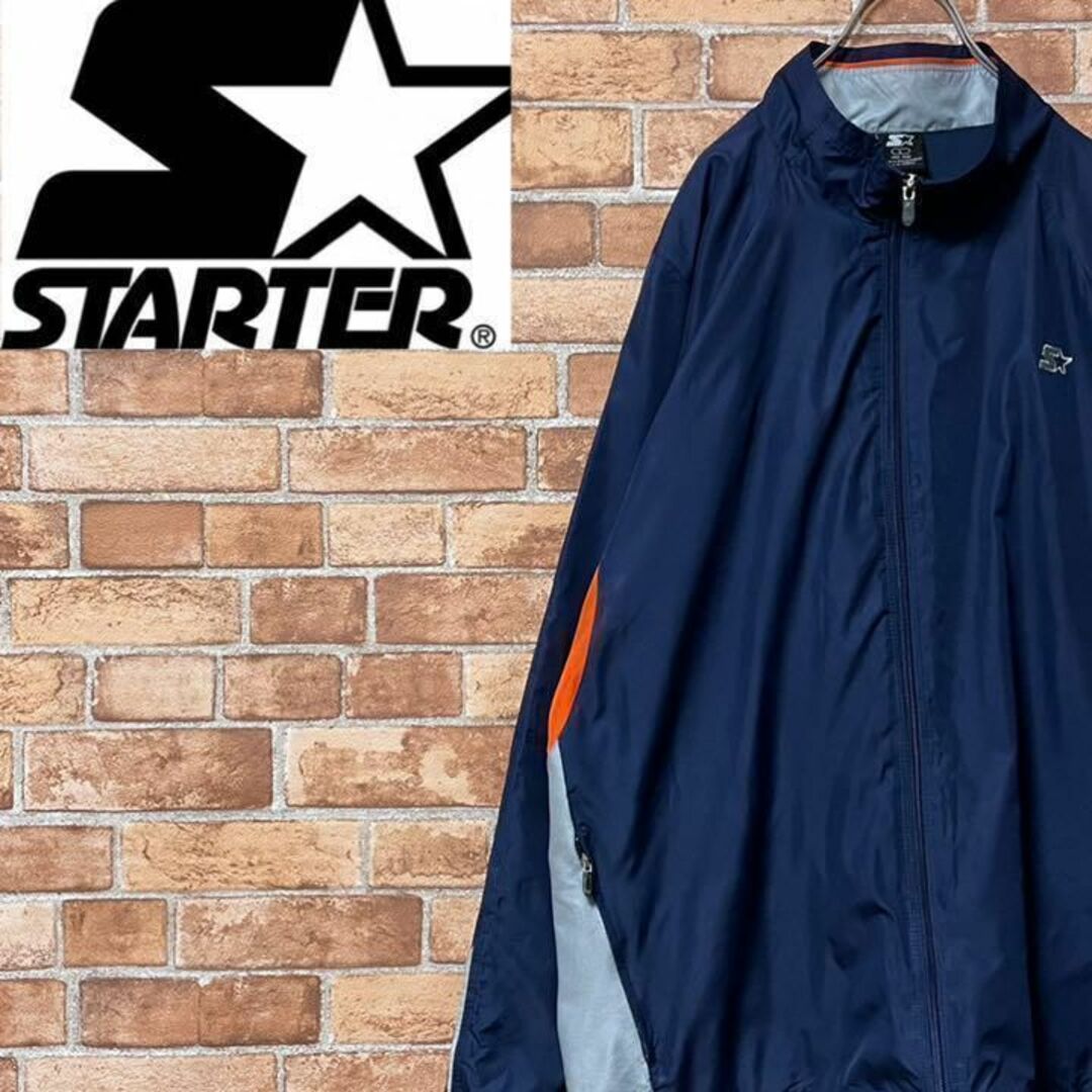 スターター　ナイロンジャケット　刺繍ロゴ　マルチカラー　ジップアップジャケットL | フリマアプリ ラクマ