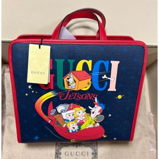 グッチ(Gucci)のGUCCI チルドレンズ プリント トートバッグ(トートバッグ)