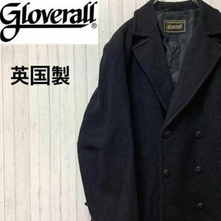 Gloverall - グローバーオール 英国製 ウール ピーコート 黒 Ｐコート