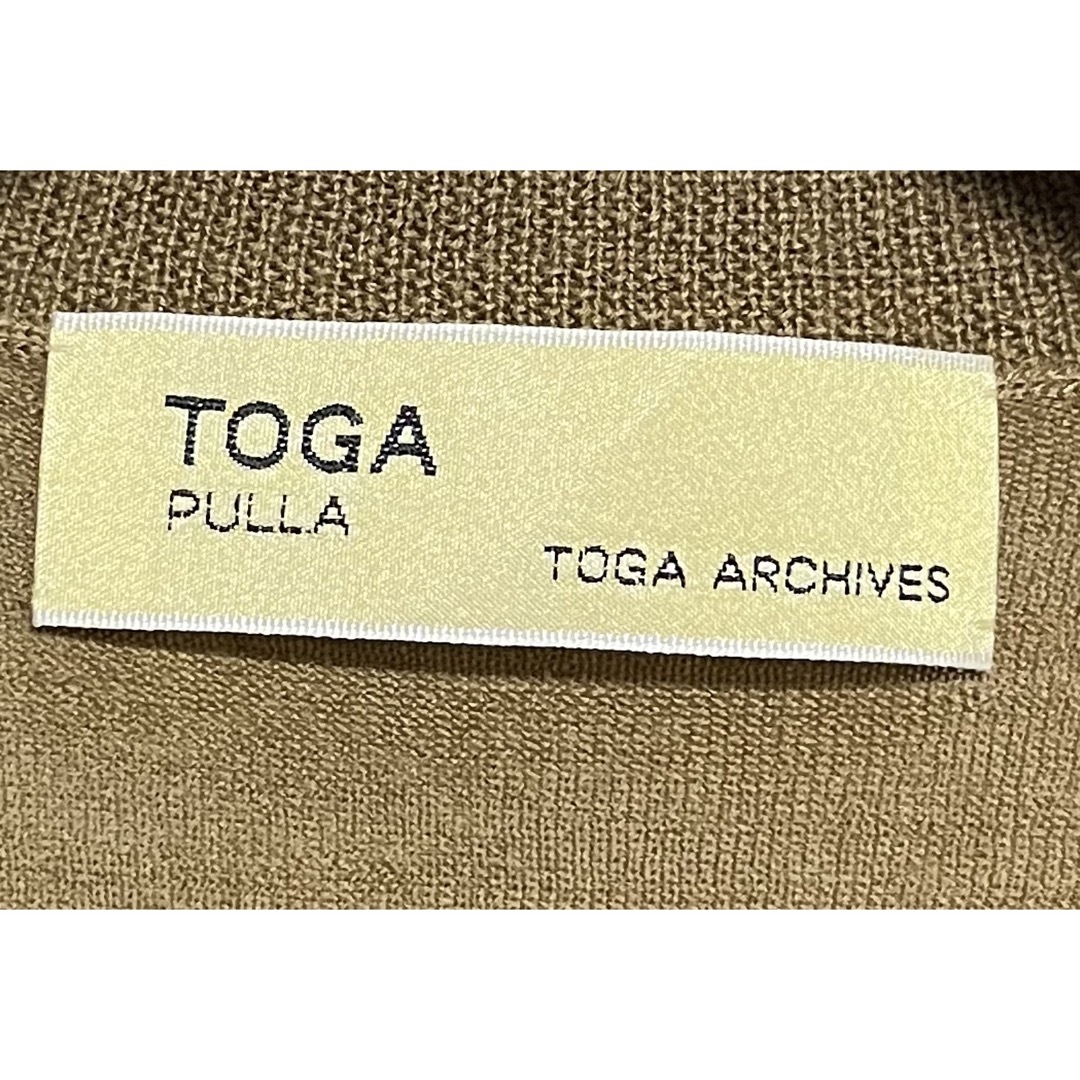 匿名発送　美品　TOGA PULLA ニットロングベスト　ブラウン　サイズ1