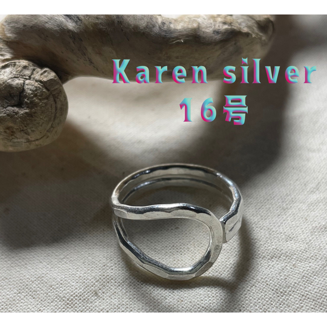 ベルト指輪ノットリング　Karen silverおしゃれオープンリング16号だ3 メンズのアクセサリー(リング(指輪))の商品写真