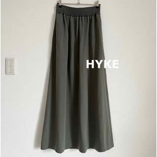 HYKE ドレープロングスカート-