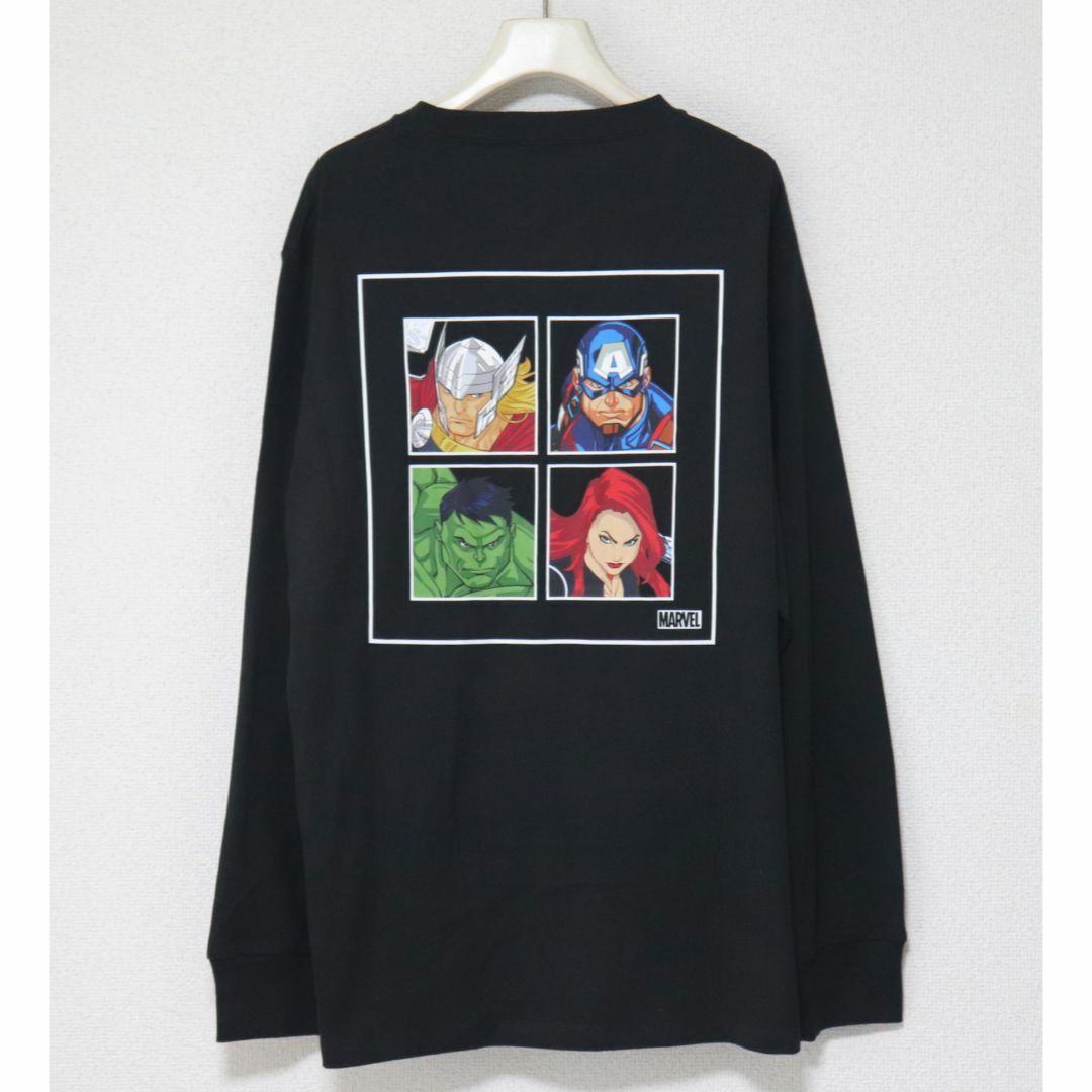 新品タグ付き【ショット】マーベルコレクション ロングスリーブTシャツ 黒 L 4
