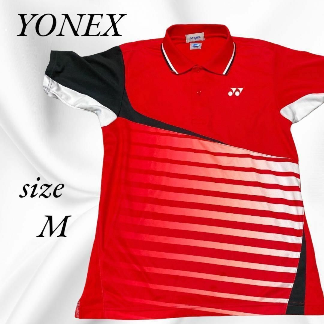 美品 YONEX ヨネックス ユニ ゲームシャツ ネイビーブルー Lサイズ