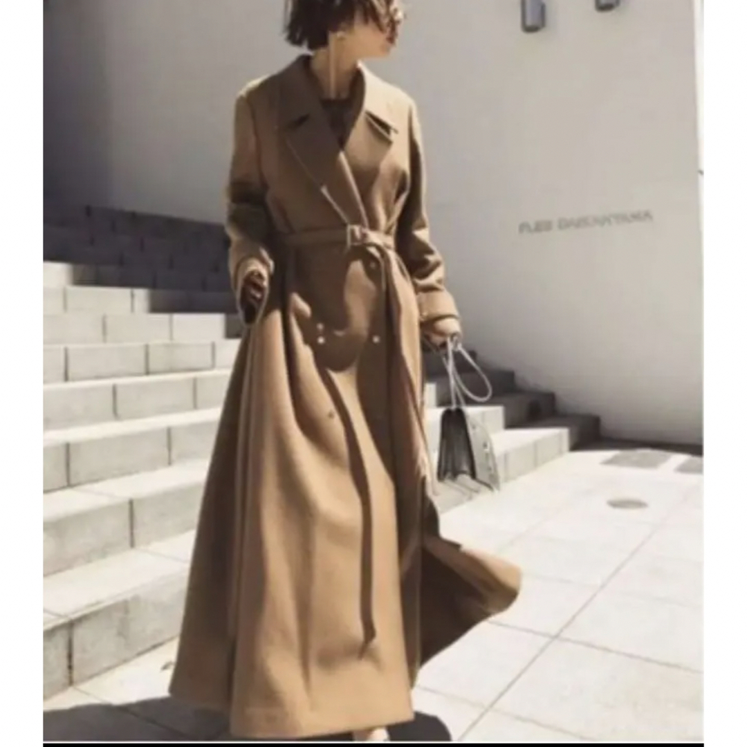 Ameri Vintage   BELT FLARE LONG COAT