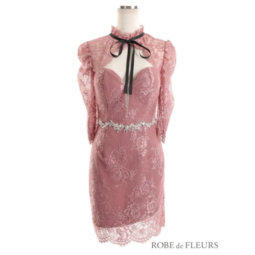 ROBE(ローブ)の新品　ROBE de FLEURS  Ｌサイズ レディースのフォーマル/ドレス(ミニドレス)の商品写真
