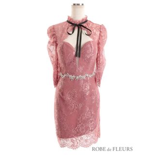 ローブ(ROBE)の新品　ROBE de FLEURS  Ｌサイズ(ミニドレス)