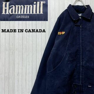 Hamill カナダ製　ダックジャケット　カバーオール　ビッグサイズ　肉厚　Ｌ