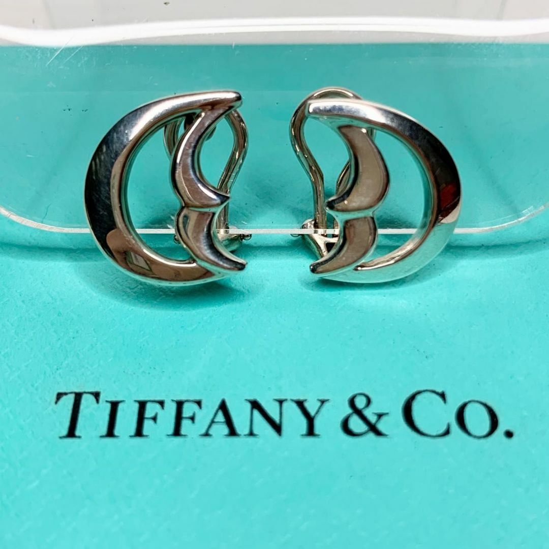 Tiffany & Co.(ティファニー)のTIFFANY&Co. ティファニー 三日月 ムーン イヤリング シルバー925 レディースのアクセサリー(イヤリング)の商品写真